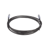 cable de parcheo utp, cat6a, 24 awg, cm, color negro, 5ft