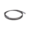 cable de parcheo utp, cat6a, 24 awg, cm, color negro, 5ft