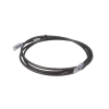 cable de parcheo utp, cat6a, 24 awg, cm, color negro, 5ft