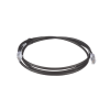cable de parcheo utp, cat6a, 24 awg, cm, color negro, 5ft