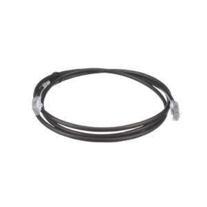 cable de parcheo utp, cat6a, 24 awg, cm, color negro, 5ft