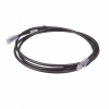cable de parcheo utp, cat6a, 24 awg, cm, color negro, 7ft