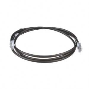 cable de parcheo utp, cat6a, 24 awg, cm, color negro, 7ft