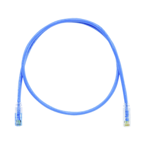 cable de parcheo tx6 llaveado azul, utp cat6, 24 awg, cm, color azul, 7ft