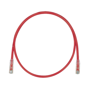 cable de parcheo tx6, utp cat6, 24 awg, cm, color rojo, 100ft