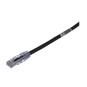 cable de parcheo tx6, utp cat6, 24 awg, cm, color negro, 10 metros