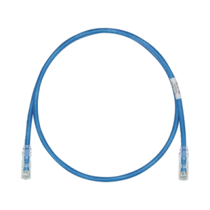 cable de parcheo tx6, utp cat6, 24 awg, cm, color azul, 10 metros