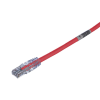 cable de parcheo tx6, utp cat6, 24 awg, cm, color rojo, 15ft
