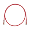 cable de parcheo tx6, utp cat6, 24 awg, cm, color rojo, 15ft