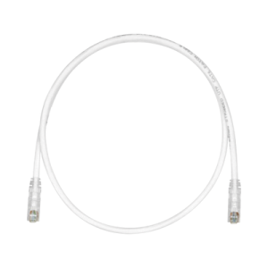 cable de parcheo tx6, utp cat6, 24 awg, cm, color blanco mate, 15ft