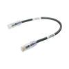 cable de parcheo tx6, utp cat6, 24 awg, cm, color negro, 1ft