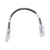cable de parcheo tx6, utp cat6, 24 awg, cm, color negro, 1ft