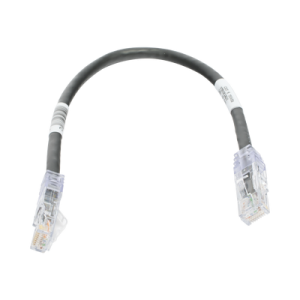 cable de parcheo tx6, utp cat6, 24 awg, cm, color negro, 1ft