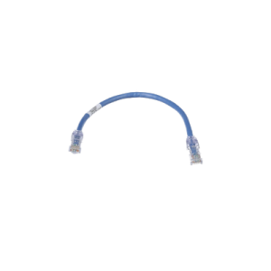 cable de parcheo tx6, utp cat6, 24 awg, cm, color azul, 1 ft