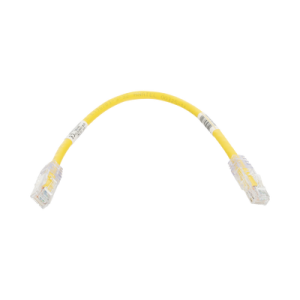 cable de parcheo tx6, utp cat6, 24 awg, cm, color amarillo, 1ft