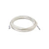 cable de parcheo tx6, utp cat6, 24 awg, cm, color blanco, 20ft