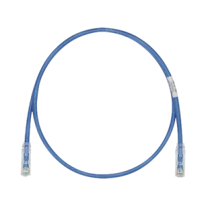 cable de parcheo tx6, utp cat6, 24 awg, cm, color azul, 25ft
