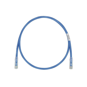 cable de parcheo tx6, utp cat6, 24 awg, cm, color azul, 2 ft.