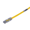 cable de parcheo tx6, utp cat6, 24 awg, cm, color amarillo, 30 ft