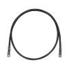 cable de parcheo tx6, utp cat6, 24 awg, cm, color negro, 3 ft.