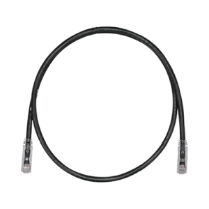 cable de parcheo tx6, utp cat6, 24 awg, cm, color negro, 3 ft.