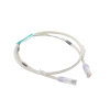 cable de parcheo tx6, utp cat6, 24 awg, cm, color blanco mate, 3ft