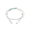 cable de parcheo tx6, utp cat6, 24 awg, cm, color blanco mate, 3ft