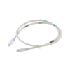 cable de parcheo tx6, utp cat6, 24 awg, cm, color blanco mate, 3ft