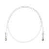 cable de parcheo tx6, utp cat6, 24 awg, cm, color blanco mate, 3ft