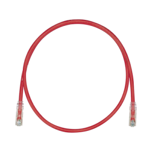 cable de parcheo tx6, utp cat6, 24 awg, cm, color rojo, 5ft