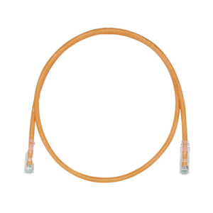 cable de parcheo tx6, utp cat6, 24 awg, cm, color naranja, 8 metros