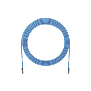 cable de zona u/utp cat6a, con plug modular en cada extremo, conductor 23 awg sólido, cmp (plenum), 100 ft, color azul