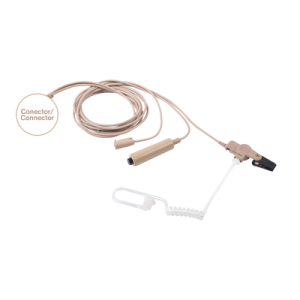 mic audif prof d/3 cables beige c/tubo acust p/ic f3261/4261/3360/4360