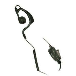 micrófono audífono de gancho, 18 kg de resistencia en el cable. para motorola ep450, mag one, dep450 y hytera series tc500/600/700