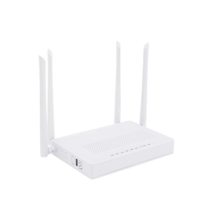 onu dual gpon/epon / wi fi doble banda 2.4 y 5 ghz / soporta mesh / 2 puertos gigabit / 1 puerto pon sc/apc / 1 puerto catv / hasta 1200 mbps vía wi fi