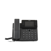teléfono ip empresarial esencial wifi / bluetooth, 12 líneas sip, pantalla a color 3.5", poe, puertos gigabit, conferencia local de 6 vías.
