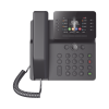 teléfono ip empresarial esencial wifi / bluetooth, 12 líneas sip, pantalla a color 3.5", poe, puertos gigabit, conferencia local de 6 vías.