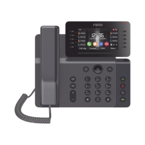 teléfono ip empresarial esencial wifi / bluetooth, 20 líneas sip, pantalla a color 4.3" ajustable, poe, puertos gigabit, conferencia local de 6 vías.