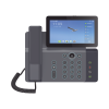 videoteléfono ip inteligente insignia, android 9.0, 20 líneas sip, pantalla a color 7" ajustable, teclado de iluminación configurable, poe, conferencia local de 10 vías.