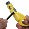 pelacables radial de cables coaxiales.