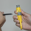 pelacables radial de cables coaxiales.