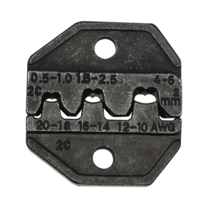 matriz ponchadora, terminales sin aislamiento o de cilindro abierto, 10 20 awg. compatible con pinza ponchadora vdv200 010