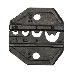 matriz ponchadora para terminales sin aislamiento, 8 18 awg. compatible con pinza ponchadora vdv200 010.