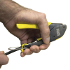 pinza para instalación de conector f de compresión con cables rg59, rg6/6q