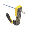 ponchadora/pelacables/cortacables con matraca para conectores pass thru rj45 y conectores estándar rj11/rj12.