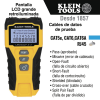 tester de cable lan scout™ jr. 2/ para: prueba aprobada/ error de cableado/ falla de circuito abierto o cortocircuito/ par dividido/ blindaje.