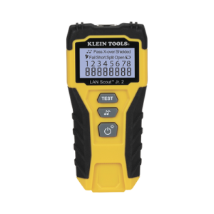tester de cable lan scout™ jr. 2/ para: prueba aprobada/ error de cableado/ falla de circuito abierto o cortocircuito/ par dividido/ blindaje.