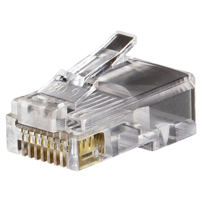 conectores modulares de datos rj45/cat5e, paquete de 100 unidades. conectores modulares de datos rj45/cat5e, paquete de 100 unidades.