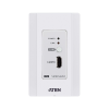 transmisor hdmi | 4k a 40 metros | hdbaset lite con placa de pared estadounidense/poh
