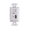 transmisor hdmi | 4k a 40 metros | hdbaset lite con placa de pared estadounidense/poh